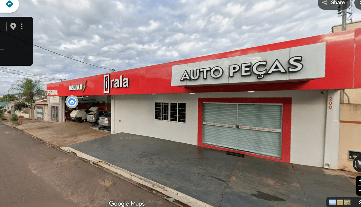 Fachada da Auto Peças e Acessórios Irala em Campo Grande